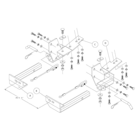 Roadmaster 1991-2001 JEEP CHEROKEE TOW BAR MNTG BRKT KIT 1418-1
